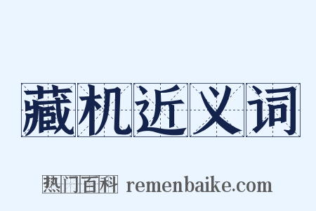 藏机近义词是什么意思的图片